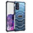 Custodia Silicone Trasparente Laterale Cover WL2 per Samsung Galaxy S20 Plus 5G Blu Notte