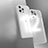 Custodia Silicone Trasparente Laterale Cover WT1 per Apple iPhone 12 Pro Max Bianco