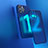 Custodia Silicone Trasparente Laterale Cover WT1 per Apple iPhone 12 Pro Max Blu