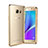 Custodia Silicone Trasparente Laterale per Samsung Galaxy Note 5 N9200 N920 N920F Oro