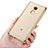 Custodia Silicone Trasparente Laterale per Xiaomi Redmi Note 4 Standard Edition Oro