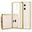 Custodia Silicone Trasparente Laterale per Xiaomi Redmi Note 4 Standard Edition Oro