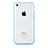 Custodia Silicone Trasparente Laterale T01 per Apple iPhone 5C Cielo Blu