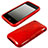 Custodia Silicone Trasparente Morbida Cerchio per Apple iPhone 3G 3GS Rosso