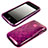 Custodia Silicone Trasparente Morbida Cerchio per Apple iPhone 3G 3GS Viola