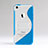 Custodia Silicone Trasparente Morbida S-Line per Apple iPhone 5C Blu