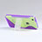 Custodia Silicone Trasparente Morbida S-Line per Apple iPhone 5C Viola