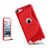 Custodia Silicone Trasparente Morbida S-Line per Apple iPod Touch 5 Rosso