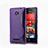 Custodia Silicone Trasparente Morbida S-Line per HTC 8X Windows Phone Viola