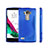 Custodia Silicone Trasparente Morbida S-Line per LG G4 Beat Blu