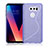 Custodia Silicone Trasparente Morbida S-Line per LG V30 Viola