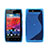 Custodia Silicone Trasparente Morbida S-Line per Motorola Razr XT910 Blu