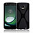 Custodia Silicone Trasparente Morbida X-Line T01 per Motorola Moto Z Play Nero