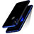 Custodia Silicone Trasparente Opaca Laterale per Apple iPhone Xs Blu