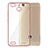 Custodia Silicone Trasparente Opaca Laterale per Huawei Enjoy 5S Oro Rosa