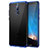 Custodia Silicone Trasparente Opaca Laterale per Huawei Nova 2i Blu