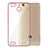 Custodia Silicone Trasparente Opaca Laterale per Huawei P8 Lite Smart Oro Rosa