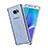 Custodia Silicone Trasparente Opaca Laterale per Samsung Galaxy Note 5 N9200 N920 N920F Argento