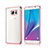 Custodia Silicone Trasparente Opaca Laterale per Samsung Galaxy Note 5 N9200 N920 N920F Rosa