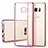 Custodia Silicone Trasparente Opaca Laterale per Samsung Galaxy Note 7 Rosa