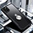 Custodia Silicone Trasparente Specchio Laterale 360 Gradi con Magnetico Anello Supporto per Apple iPhone 11 Pro Max Nero