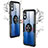 Custodia Silicone Trasparente Specchio Laterale 360 Gradi con Magnetico Anello Supporto per Huawei Honor 10 Lite