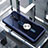 Custodia Silicone Trasparente Specchio Laterale 360 Gradi con Magnetico Anello Supporto per Oppo Reno2