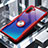 Custodia Silicone Trasparente Specchio Laterale 360 Gradi con Magnetico Anello Supporto per Samsung Galaxy Note 10 Rosso