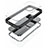 Custodia Silicone Trasparente Specchio Laterale 360 Gradi per Apple iPhone 12 Pro Max Nero