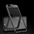 Custodia Silicone Trasparente Specchio Laterale 360 Gradi per OnePlus 5 Nero
