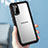 Custodia Silicone Trasparente Specchio Laterale 360 Gradi per Samsung Galaxy S20 5G Nero