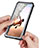 Custodia Silicone Trasparente Specchio Laterale 360 Gradi per Samsung Galaxy S20 Ultra 5G Nero