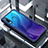 Custodia Silicone Trasparente Specchio Laterale Cover H01 per Huawei P30 Lite Blu