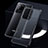 Custodia Silicone Trasparente Specchio Laterale Cover H01 per Samsung Galaxy S20 Ultra 5G Nero