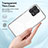 Custodia Silicone Trasparente Specchio Laterale Cover H01P per Motorola Moto G72