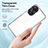 Custodia Silicone Trasparente Specchio Laterale Cover H01P per Oppo A58 5G