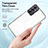 Custodia Silicone Trasparente Specchio Laterale Cover H01P per Samsung Galaxy A14 5G