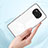 Custodia Silicone Trasparente Specchio Laterale Cover H01P per Xiaomi Poco X3 NFC