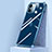 Custodia Silicone Trasparente Specchio Laterale Cover H02 per Apple iPhone 12