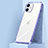 Custodia Silicone Trasparente Specchio Laterale Cover H02 per Apple iPhone 12 Lavanda