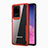 Custodia Silicone Trasparente Specchio Laterale Cover H02 per Samsung Galaxy S20 Ultra Rosso