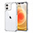Custodia Silicone Trasparente Specchio Laterale Cover H04 per Apple iPhone 12 Chiaro