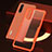Custodia Silicone Trasparente Specchio Laterale Cover H04 per Oppo Find X2 Pro Arancione
