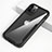 Custodia Silicone Trasparente Specchio Laterale Cover M01 per Apple iPhone 12 Pro Nero