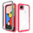 Custodia Silicone Trasparente Specchio Laterale Cover M01 per Google Pixel 4a Rosso