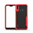 Custodia Silicone Trasparente Specchio Laterale Cover M01 per Huawei Nova 3e Rosso