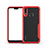 Custodia Silicone Trasparente Specchio Laterale Cover M01 per Huawei P20 Lite Rosso