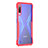 Custodia Silicone Trasparente Specchio Laterale Cover M01 per Huawei Y9s Rosso