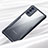 Custodia Silicone Trasparente Specchio Laterale Cover M01 per Samsung Galaxy Note 20 5G Nero