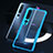 Custodia Silicone Trasparente Specchio Laterale Cover M01 per Xiaomi Mi 10